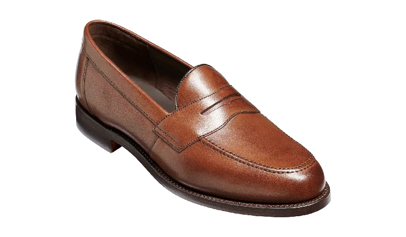 Barker Porthsmouth Traditional American Loafer - Dark Walnut Calf