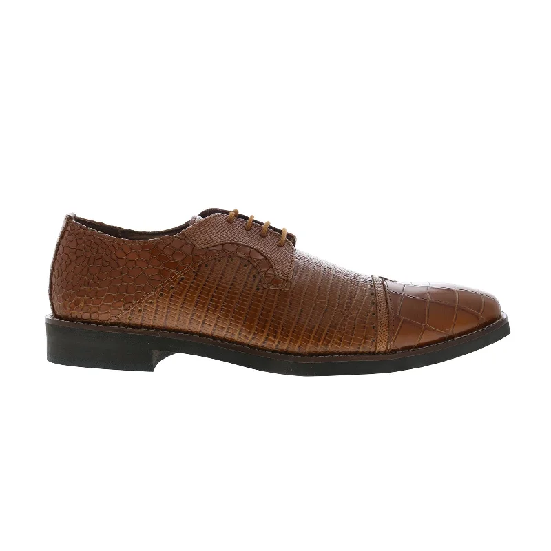 Stacy Adams Esposito 25538-240 Mens Brown Oxfords & Lace Ups Cap Toe Shoes