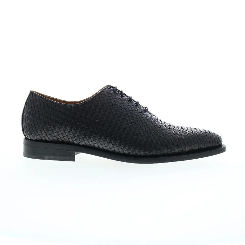 Bruno Magli Veleno Woven BM3VELA0W Mens Black Oxfords Plain Toe Shoes