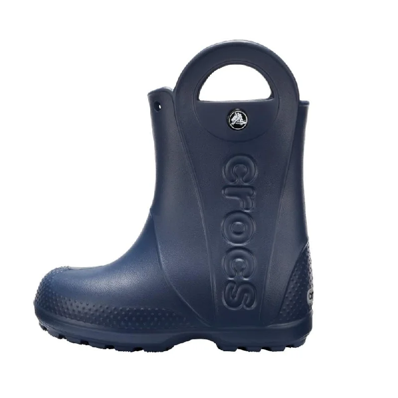 Crocs Handle It Rain Boot K, Unisex-Kinder Gummistiefel, Blau (Navy 410b), 23/24 EU