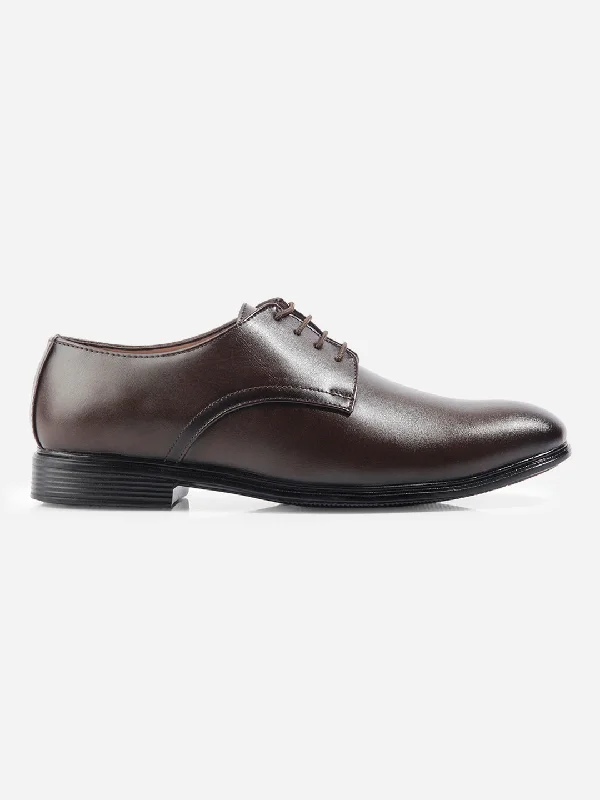 Men's Brown Regular Toe Lace Up Formal (IX1076)