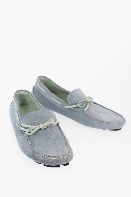 Corneliani Id Suede Boat Deck Shoes