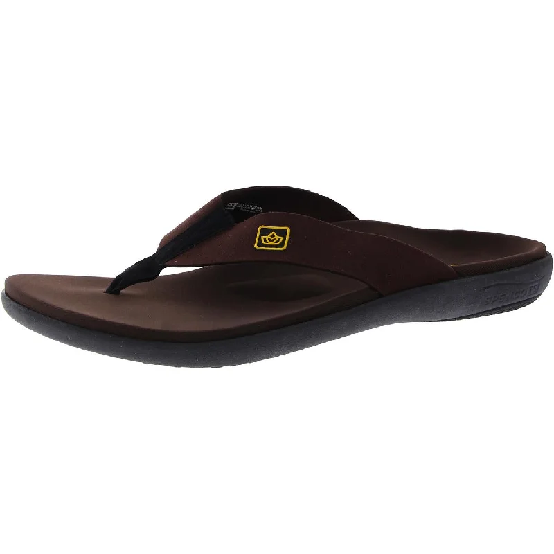 Spenco Mens Slip On Open Toe Thong Sandals