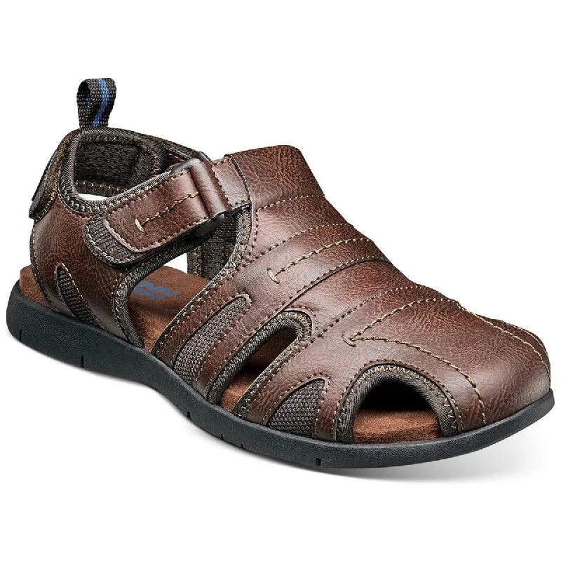 Nunn Bush Mens Rio Grande Faux Leather Lightweight Fisherman Sandals