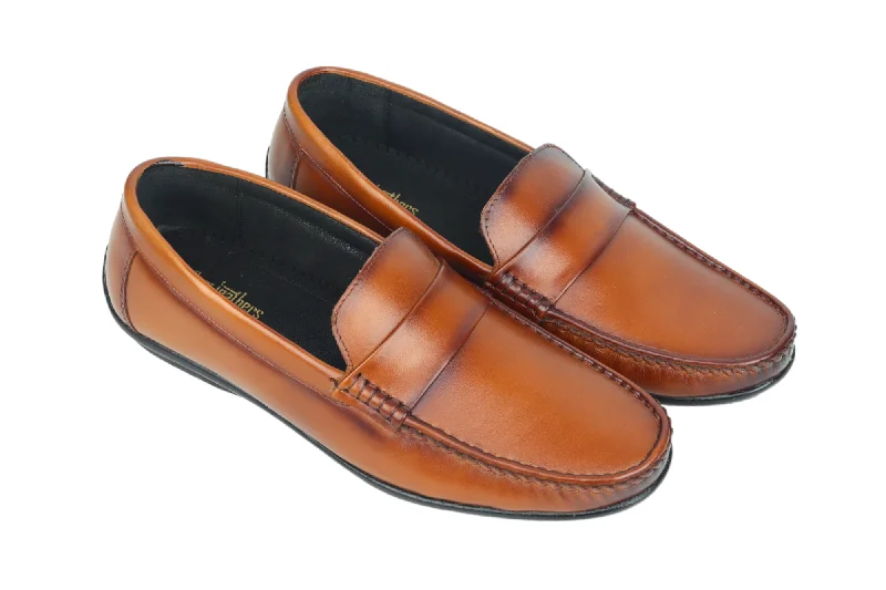 Mens leather loafer shoe 98003