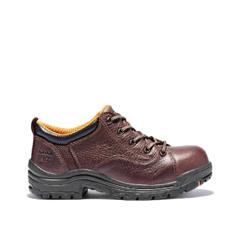 Women's Titan Alloy-Toe Oxford Work Shoe Brown