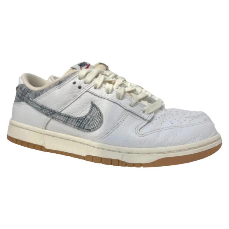 NIKE/DUNK LOW/Low-Sneakers/US 9.5/Leather/WHT/FN6881-100