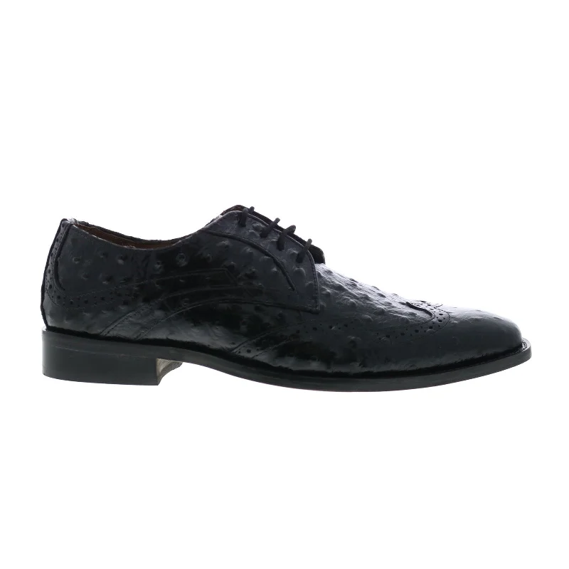 Stacy Adams Gennaro Mens Black Oxfords & Lace Ups Wingtip & Brogue Shoes