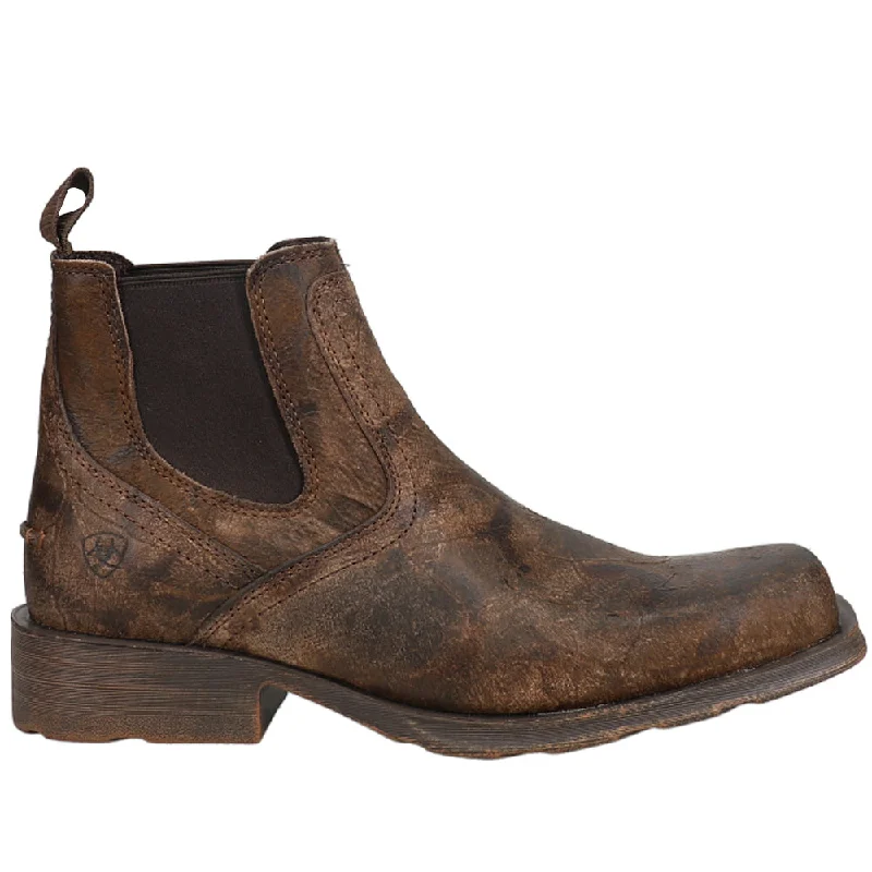 Midtown Rambler Square Toe Chelsea Boots