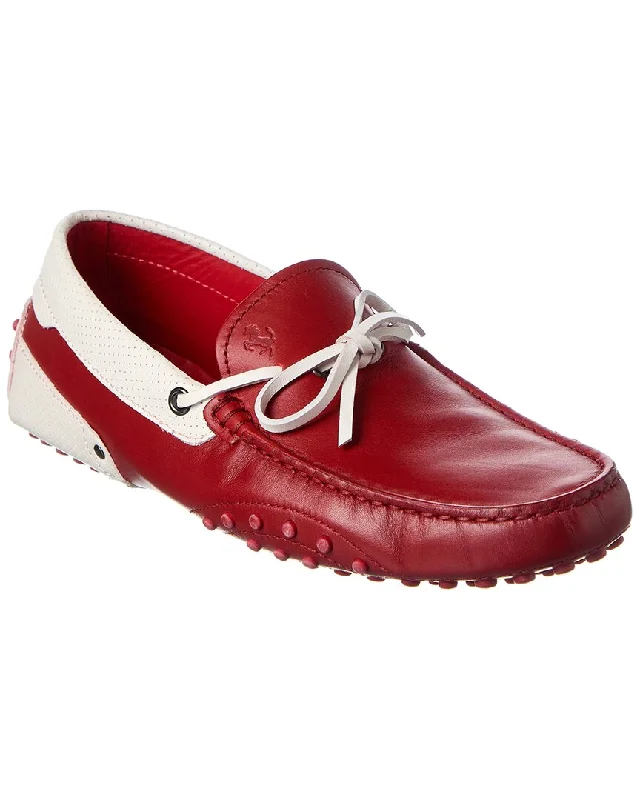 TOD’s x Ferrari Gommino Leather Loafer