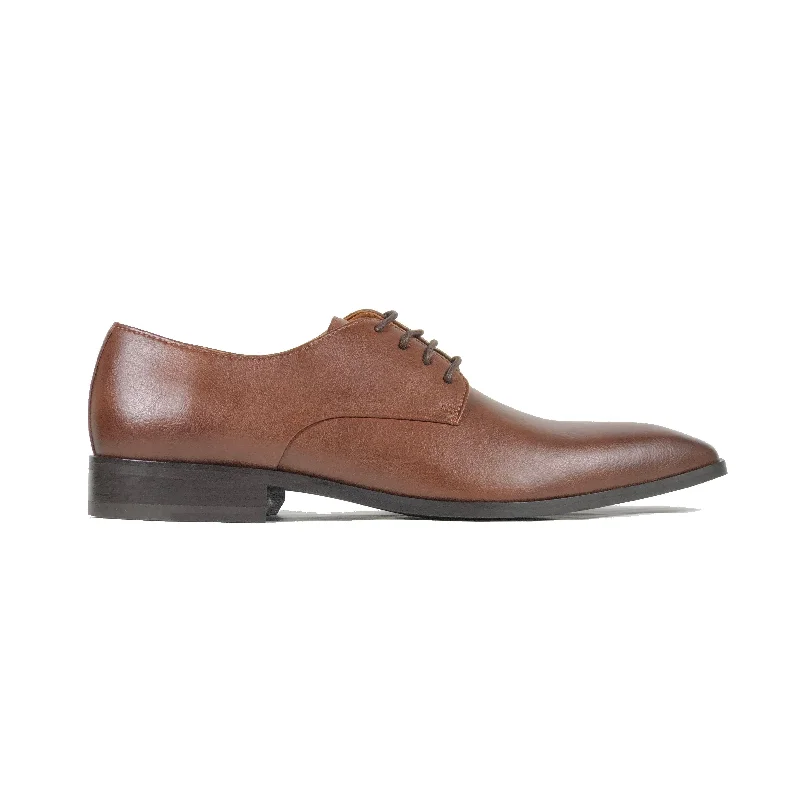 'Remy' Classic Vegan Derby by Zette Shoes - Tan