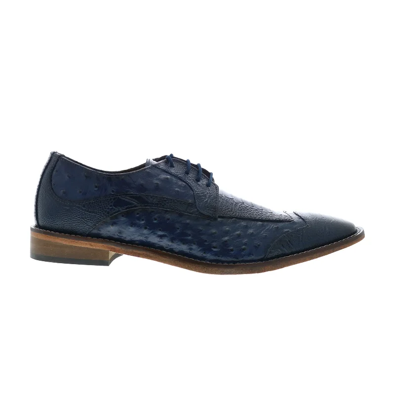 Stacy Adams Fanelli 25536-400 Mens Blue Oxfords & Lace Ups Casual Shoes