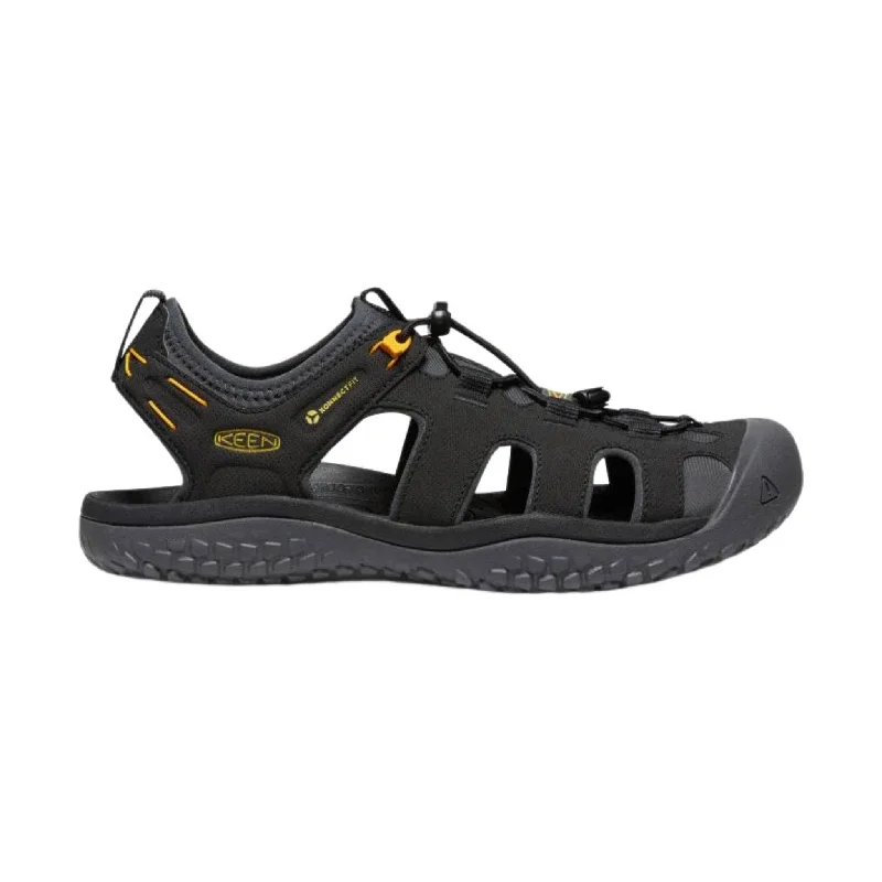 KEEN Men's Solr Sandal - Black/Gold