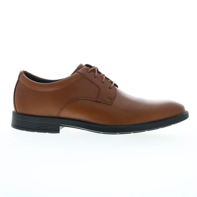 Rockport Dressport Plain Toe Mens Brown Oxfords & Lace Ups Plain Toe Shoes