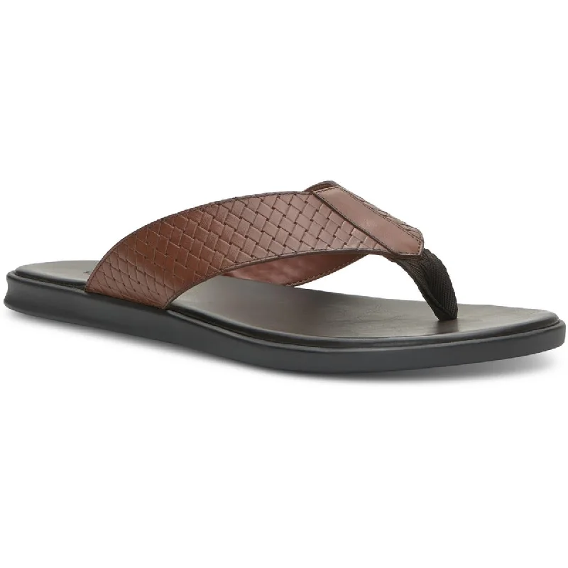 Vince Camuto Mens WAYLYN Leather Round toe Flip-Flops