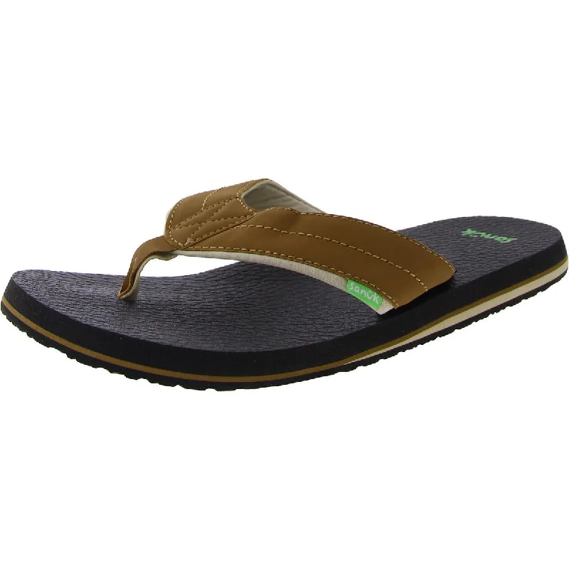 Sanuk Mens Beer Cozy 2 Slip On Open Toe Thong Sandals